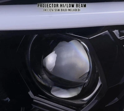 Fit For Subaru Impreza WRX STI 06-07 Smoke Sequential LED Strip Projector Headli Foto 1 de 4