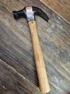 Martillo de garra recta vintage PLOMADA 16 OZ con mango original octágono 11-464 - Imagen 1 de 18