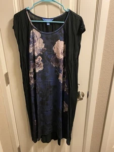 Simply Vera Wang Dress XL Floral Short Sleeve - Imagen 1 de 7