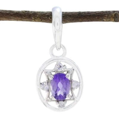 Werten Sie Ihren Stil mit Amethyst-Silberanhängern für einen farbenfrohen Anhäng - Bild 1 von 3
