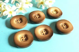 281C Stunning Buttons Vintage " Chestnut " Brown Gradient 6 Buttons ÉP.1970 - Picture 1 of 4