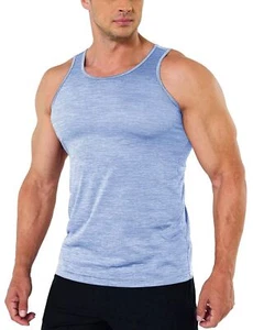 Men's Tank Tops Sleeveless Gym Workout T-Shirt Quick Dry Muscle Shirt Summer Tee - Bild 1 von 37