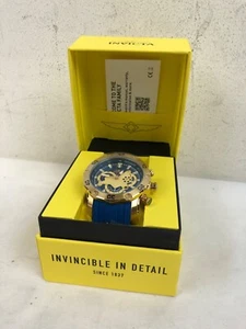 Invicta 22798 Pro Diver Men 50mm Stainless Steel Gold Blue VD53 Quartz Watch - Picture 1 of 5