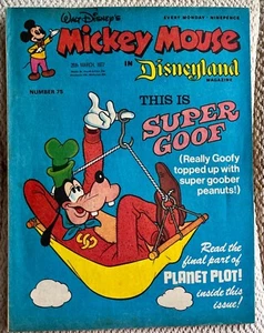 RARE VINTAGE 1977 MICKEY MOUSE COMIC ~ No. 75 ~ 26th MARCH 1977 ~24 PAGES ~ VGC - Picture 1 of 11