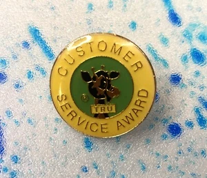 Customer Service Award Vintage Toys R Us Enamel Pin Promotional Employee Badge - Picture 1 of 2