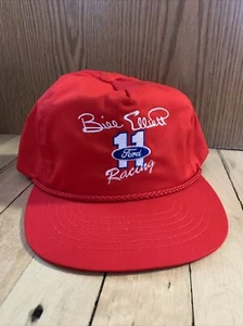 Vintage SnapBack Motorcraft Bill Elliott Hat Cap Ford Racing USA Red Hardy Boys - Picture 1 of 5
