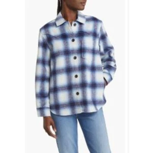 Chaqueta Camisa Rails Tripp Cuadros Manga Larga Franela Zafiro Azul Para Mujer Talla XS - Imagen 1 de 14