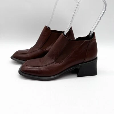 Botas Chelsea Sam & Libby Vintage Puntera Cuadrada Tacón Bloque Cuero Talla 7.5 NUEVAS Foto 1 de 4