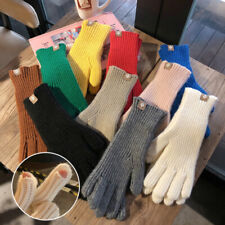 Mens Womens Winter Snow Gloves Windproof Warm Thick Knit Thermal Insulated ❉