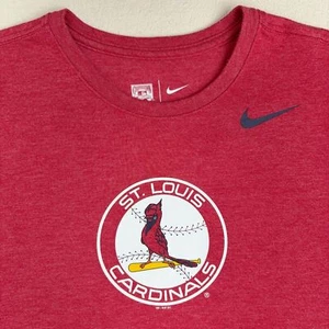 The Nike Tee MLB T Shirt St Louis Cardinals Size M Baseball Tri Blend Athletic - Picture 1 of 10