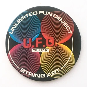 Unlimited Fun Object STRING ART Pog Milk Cap UFO 93.07 R Vintage Game Piece 1993 - Picture 1 of 3