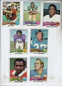 1975 Topps Football Stars Lote A - Imagen 1 de 2