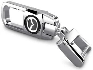 3D Metal Car Keychain Key Chain Key Ring 360° Rotating Accessories for Mazda - Imagen 1 de 6