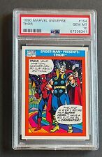 1990 Impel Marvel Universe Thor #154 PSA 10 Gem Mint Spider-Man Presents 