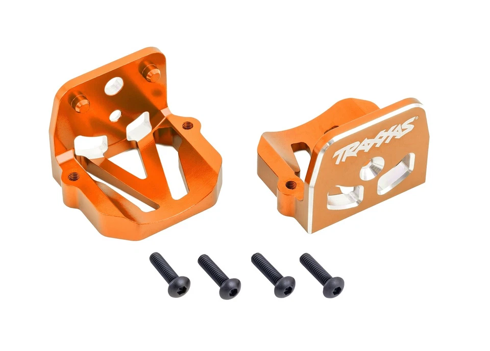 Soportes de motor de aluminio delanteros y traseros Traxxas 7760-ORNG naranja para XRT / X-Maxx Foto 1 de 1