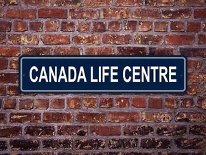 Canada Life Centre Straßenschild Winnipeg Jets Hockey - Bild 1 von 6