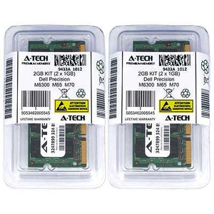 2GB KIT 2 x 1GB Dell Precision Mobile Workstation M6300 M65 M70 Ram Memory - Picture 1 of 1