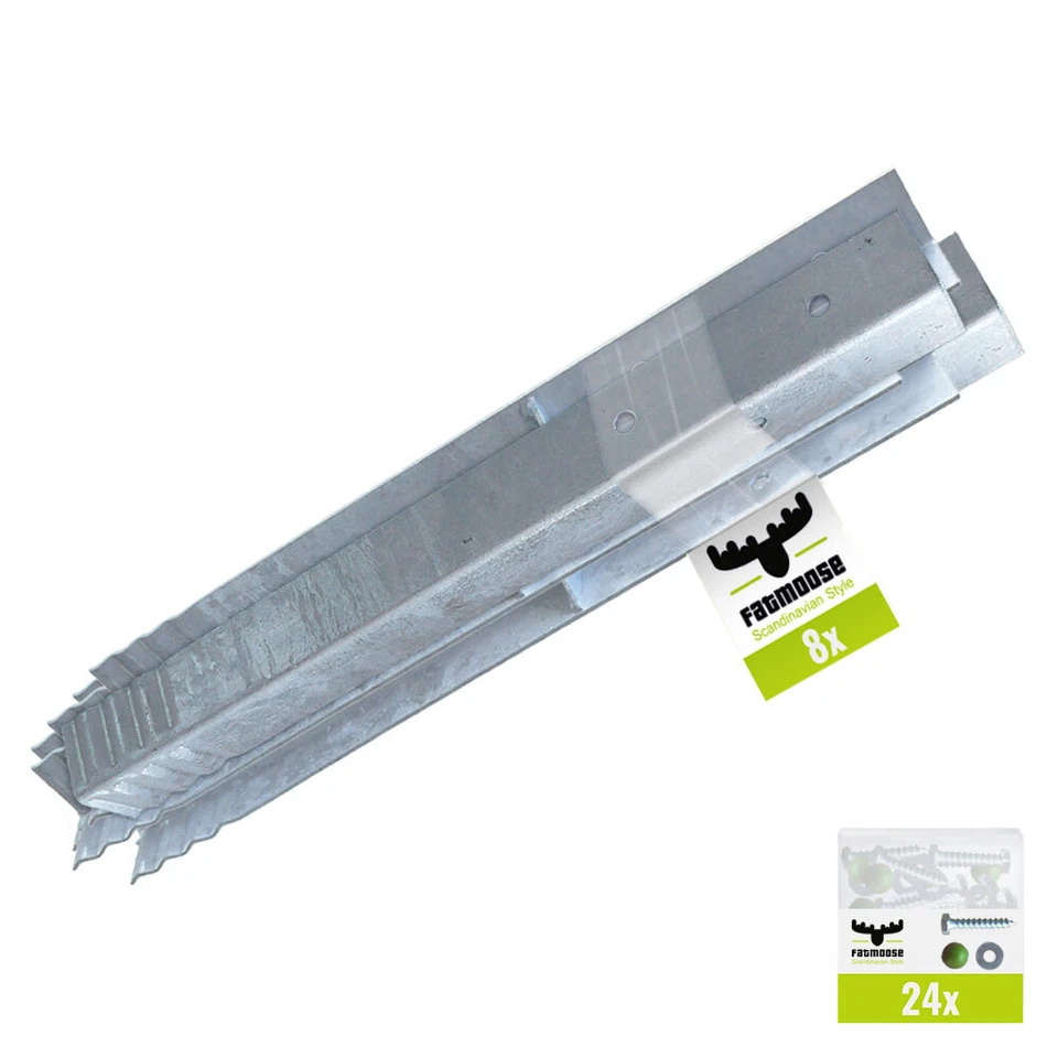 FATMOOSE SolidRoot Winkelanker 8er Set Spielturm Befestigungsanker Erdanker - Bild 1 von 1