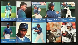 1990-91 Bo Jackson 🐐 Blue Border M.V.P. - 10 Card Set Royals / Raiders ⭐️ NrMt - Picture 1 of 2
