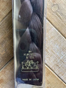 Kurtell & Co. 100% All Hair Synthetic Haarband Vintage Brunett Made In Japan - Bild 1 von 5