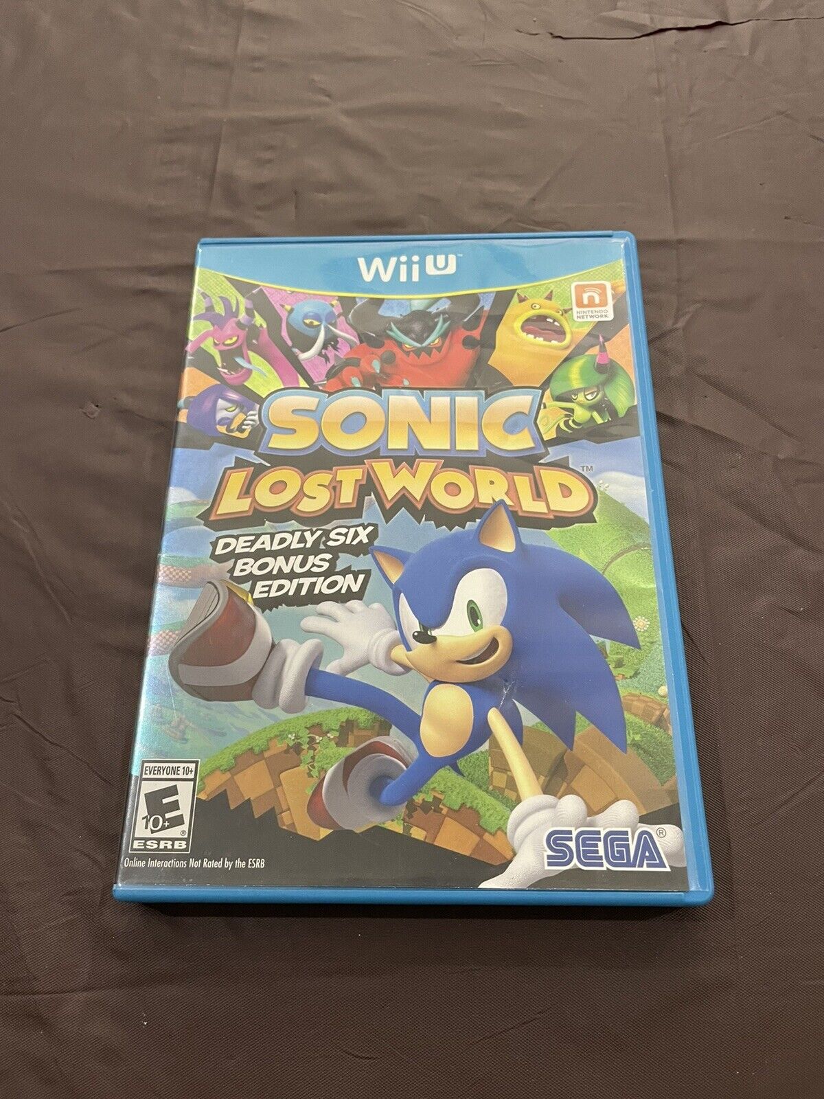 Sonic Lost World Deadly Six Bonus Edition Wii U 2013 Complete with Manual