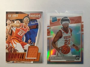 2021-22 Panini Chronicles KAI JONES RC THREADS Jersey 101/199, Silver Optic - Picture 1 of 2