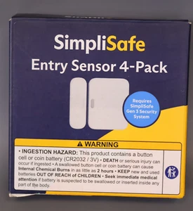 SimpliSafe - 4pack Entry Sensor - White - Picture 1 of 3
