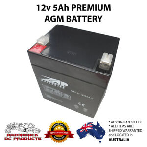 12v 5Ah AGM/SLA Battery NP5-12 Premium High Quality, Fast Postage 5Ah, 5.5Ah