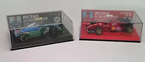 MINICHAMPS MICHAEL SCHUMACHER 1:43 SCALE BENNETON 1994 & FERRARI 1996 - Picture 1 of 3