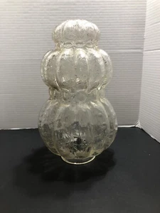 Vintage 60’s 70’s 3 Tier Bubble Glas Lampe mit Beschlägen - Bild 1 von 11