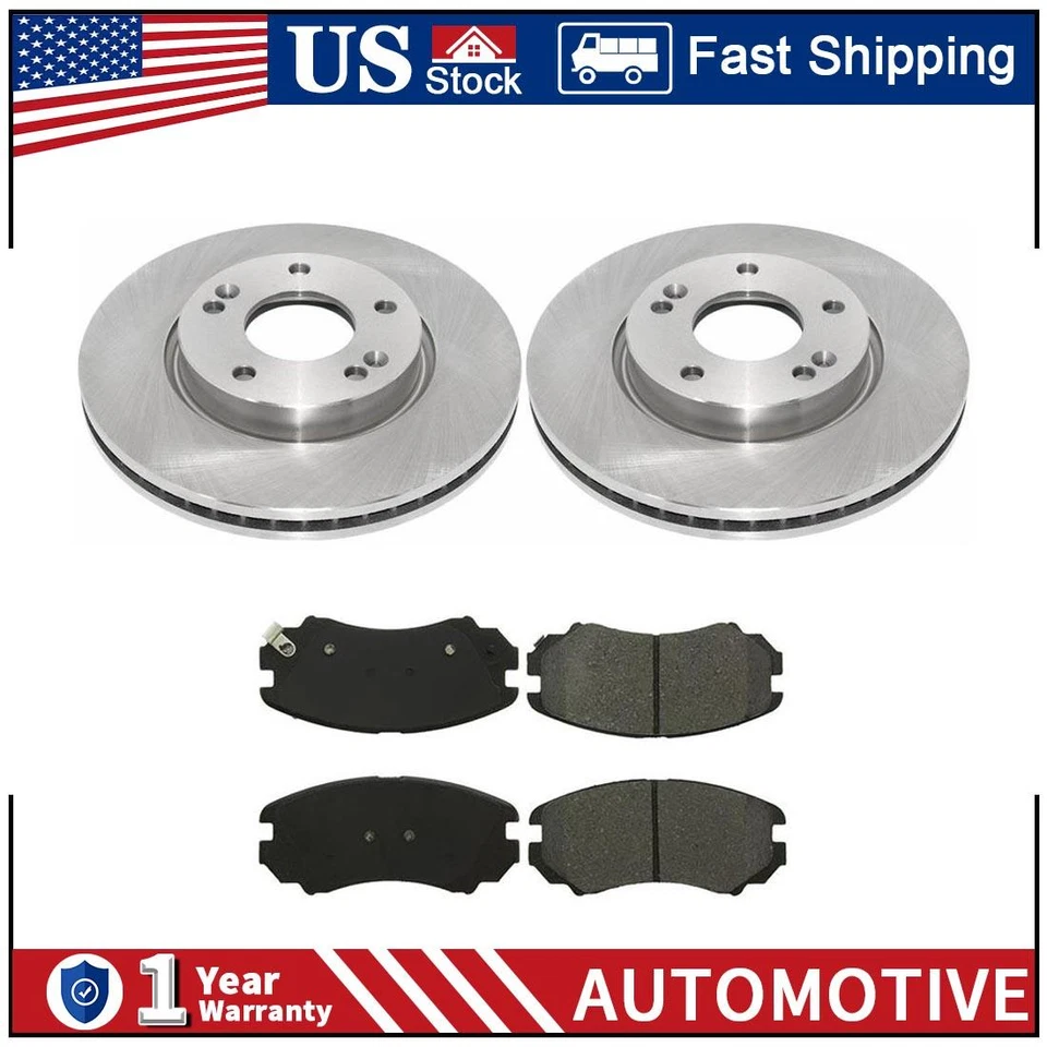 Rotores de freno delanteros y pastillas de freno de cerámica PZ para Hyundai Tucson 2005-2009 Foto 1 de 4