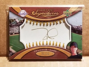 2007 UD Sweet Spot Signatures Gold Ink Tim Lincecum RC Auto /25 SF Giants - Bild 1 von 2