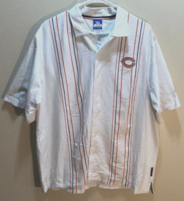 Chicago Bears Charlie Coiner NFL Vintage Blanco NFC Reebok Entrenador Botón Camisa L Foto 1 de 3