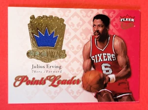 DR J JULIUS ERVING JUEGO USADO CAMISETA PARCHE TARJETA '07-08 ULTRA TEMPORADAS CORONAS 76ERS - Imagen 1 de 2