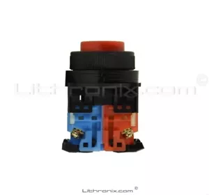 Interruttore a pulsante testa tonda estesa AR30E0R-11R, 1NO + 1NC FUJI ELECTRIC - Foto 1 di 2