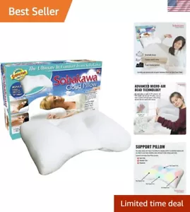 Versatile Contoured Pillow for Sounder Sleep - Support for Neck, Head, and Back - Picture 1 of 8
