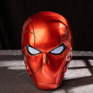 Xcoser Titans Season 3 Red Hood Helmet Cosplay Mask with LED Light Replica Props - Picture 1 of 8