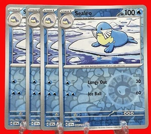 4x Pokémon TCG Sealeo 044/191 Surging Sparks Reverse Holo Englisch 2024 NM - Bild 1 von 2