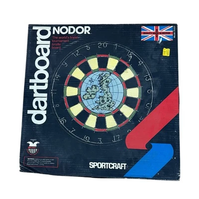 De Colección Tablero de Dardos Nodor Torneo Cerdas Inglaterra 18" Sportcraft Nuevo Sellado Foto 1 de 4