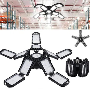 LED Garagenlicht Verformbar Garagenlampe Werkstatt Deckenleuchte E27/E26 200W - Bild 1 von 18