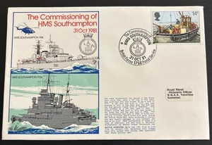 Great Britain FDC RAF 1981 The Commissioning of HMS Southampton - Picture 1 of 4