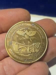 Moneda Conmemorativa Puente de Londres 20 Aniversario 1991 Rotary - Imagen 1 de 7