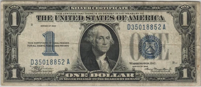 Fr.1606 1934 Funnyback $1 Silver Certificate VF - Image 1 of 2