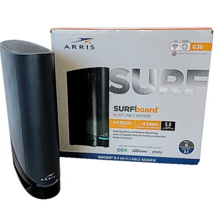 Arris Surfboard G36 DOCSIS 3.1 Multi Gig Cable Modem AX3000 Wi-Fi 6 Router Combo - Afbeelding 1 van 17