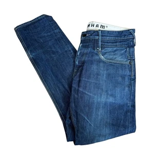 Denham The Jeanmaker Skin Tight Fit Blue Jeans Waist 22 Leg 32 - Picture 1 of 17
