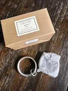 Restoration Hardware Antique Silver 7 Large Loop Ring NEW - Picture 1 of 4