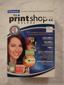 Print Shop Deluxe Version 22 + 348 Page Manual & Box 4 CD Set Win 2000/XP - Picture 1 of 5