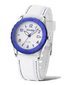 Uhr Frau Unisex Duward D15400.05 Packung Acero-Bisel Azul-Correa Gummi Weiß - Bild 1 von 2