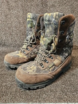 LACROSSE SILENCER HD 8" MOBU 800G CAMO HUNTING BOOTS MENS 10 - Image 1 of 4