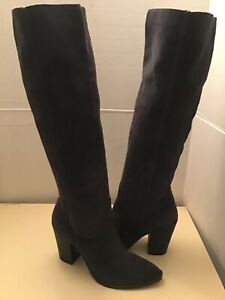 Dolce Vita women gray suede tall knee high boots US size 11 medium